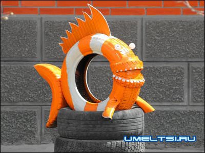Поделки из автомобильных шин Поделки из автомобильных шин