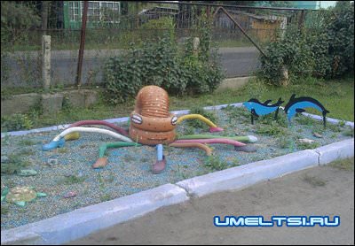 Поделки из автомобильных шин Поделки из автомобильных шин