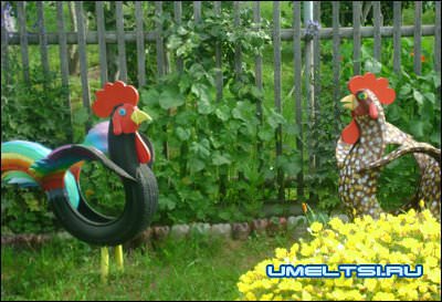 Поделки из автомобильных шин Поделки из автомобильных шин