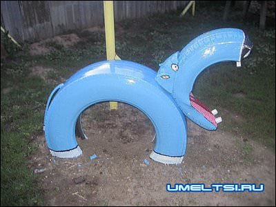 Поделки из автомобильных шин Поделки из автомобильных шин