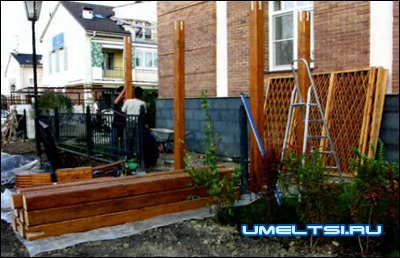 Деревянная пергола строим шаг за шагом Деревянная пергола строим шаг за шагом