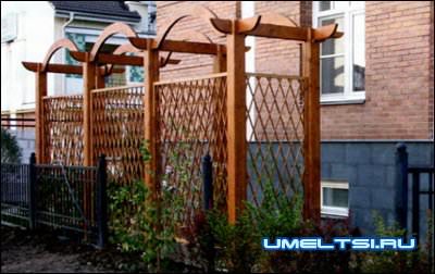 Деревянная пергола строим шаг за шагом Деревянная пергола строим шаг за шагом