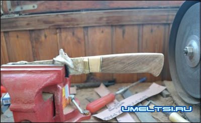 пропитка лаком ножа