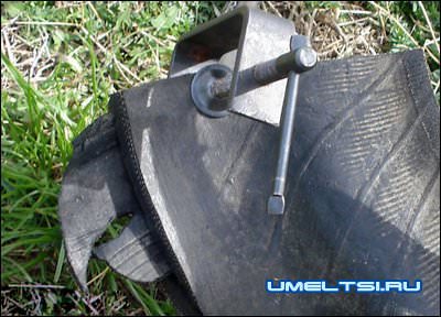 Попугай из покрышки