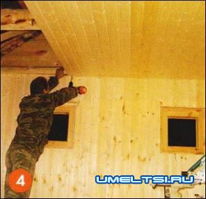 обшили потолок планками обшили потолок планками