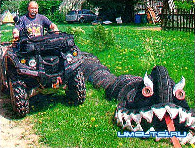 дракон из покрышек дракон из покрышек