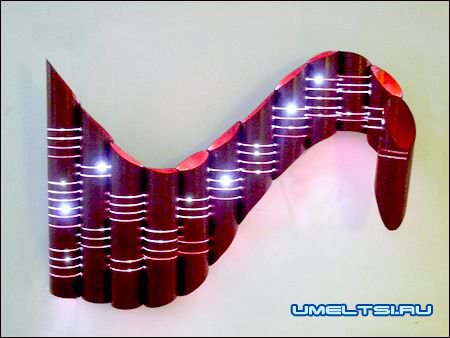 готовый светильник в действии готовый светильник в действии