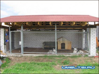 кровля вольера