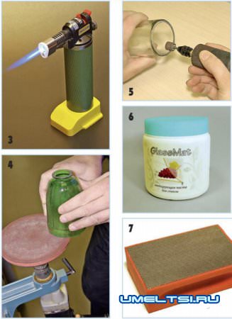ваза из бутылки своими руками