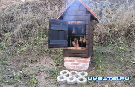 коптильня холодного копчения в действии коптильня холодного копчения в действии