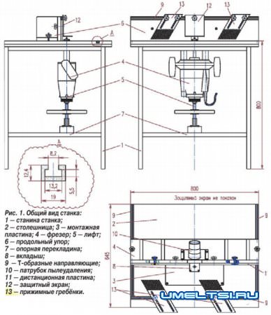 чертежи фрезерного станка