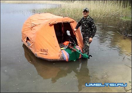 Лодочный мотор из бензопилы