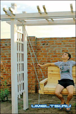 Садовые качели своими руками Садовые качели своими руками