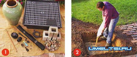 как построить фонтан