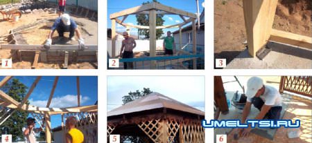 Строим беседку