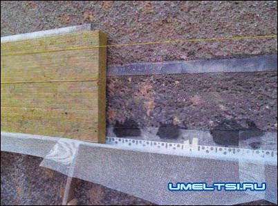 установка над цоколем стартовой планки установка над цоколем стартовой планки