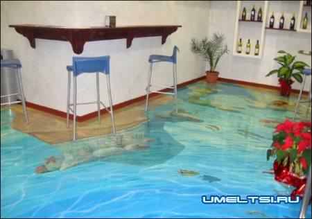 3D пол готовые работы