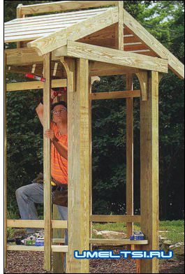 Арка-беседка для сада