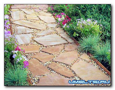 дорожка с плитняка своими руками