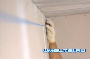 потолок-закрепление профиля