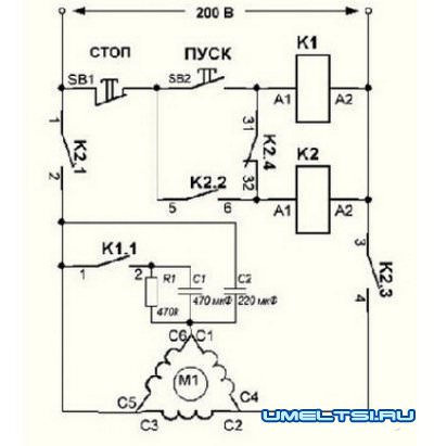 электрическая схема лебедки электрическая схема лебедки