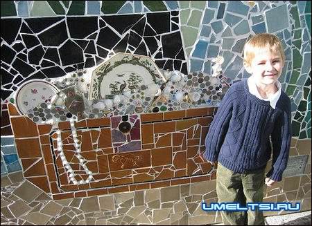 Мозаика из битой плитки Мозаика из битой плитки