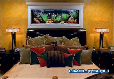 аквариумы в интерьере в спальне аквариумы в интерьере в спальне