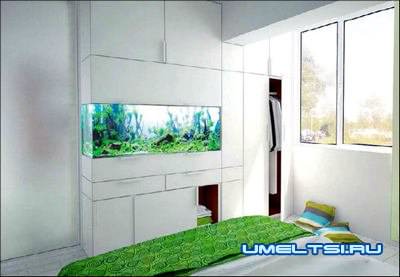 аквариумы в интерьере в спальне аквариумы в интерьере в спальне