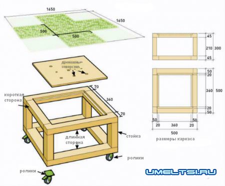 Пуфик своими руками для любой погоды