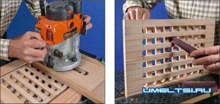 Ход работ по изготовлению разделочной доски