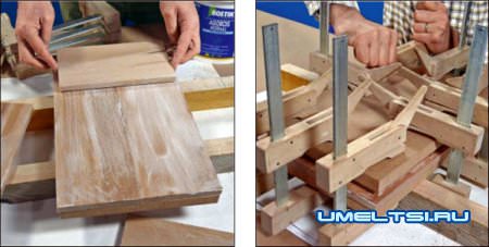 Ход работ по изготовлению разделочной доски