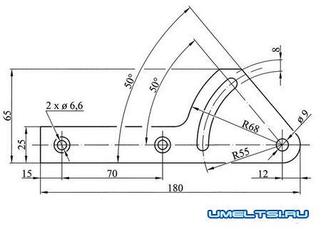 чертеж скребок