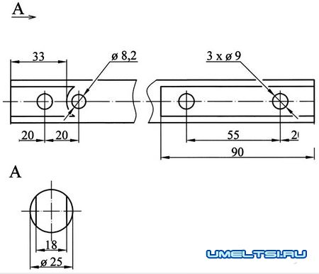 чертеж скребок