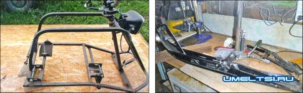 Компактный самодельный снегоход Компактный самодельный снегоход