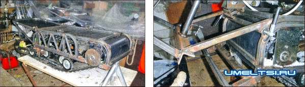 Компактный самодельный снегоход Компактный самодельный снегоход