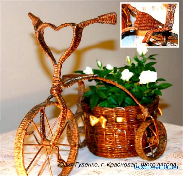 Кашпо-велосипед своими руками Кашпо-велосипед своими руками