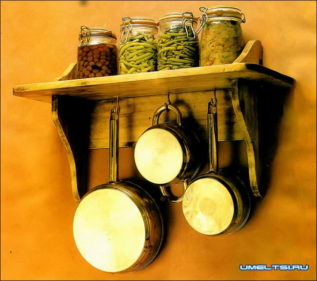 Полочка в деревенском стиле Полочка в деревенском стиле