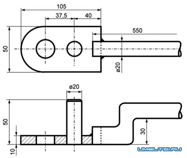 приспособление для гибки труб и проволоки чертеж приспособление для гибки труб и проволоки чертеж