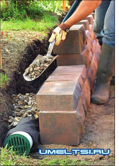 Подпорная стенка своими руками Подпорная стенка своими руками