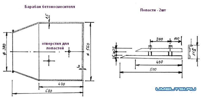 Бетоносмеситель своими руками чертежи барабана Бетоносмеситель своими руками чертежи барабана