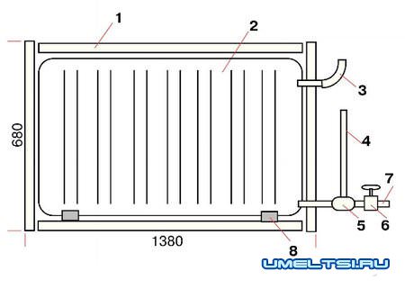 Солнечный нагреватель воды своими руками Солнечный нагреватель воды своими руками