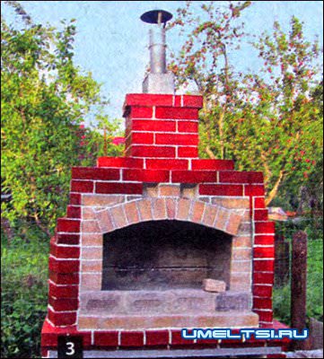 Печь барбекю из кирпича Печь барбекю из кирпича