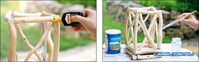 Садовый фонарь из веток своими руками Садовый фонарь из веток своими руками