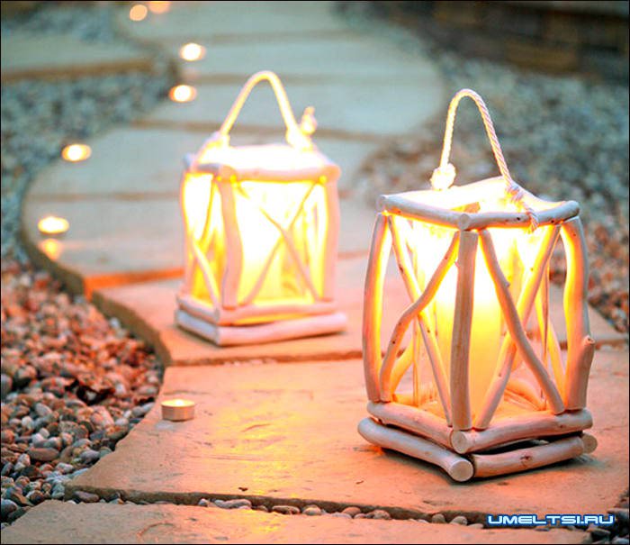 Садовый фонарь из веток своими руками Садовый фонарь из веток своими руками