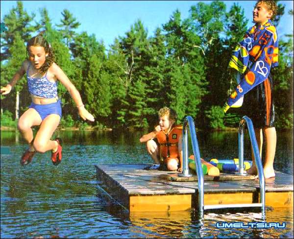 Плот - понтон для купания Плот - понтон для купания