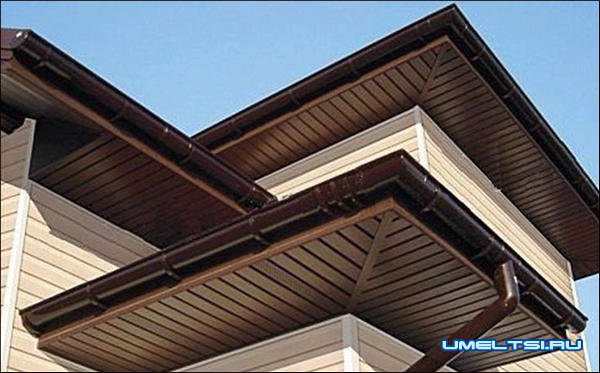 Подшивка карниза крыши