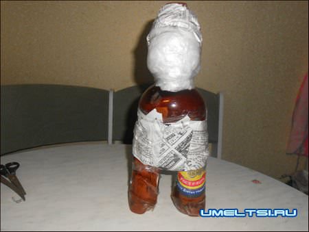 Гном из пластиковых бутылок своими руками Гном из пластиковых бутылок своими руками