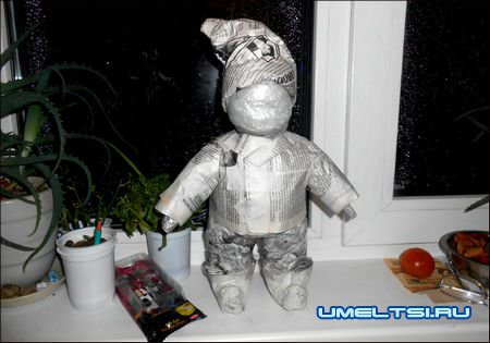 Гном из пластиковых бутылок своими руками Гном из пластиковых бутылок своими руками