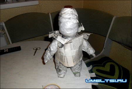 Гном из пластиковых бутылок своими руками Гном из пластиковых бутылок своими руками