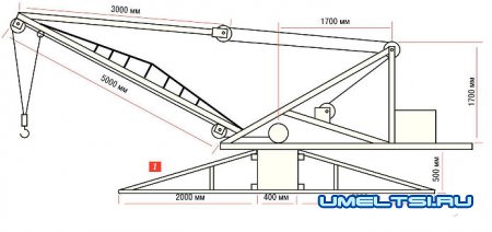 чертеж крана